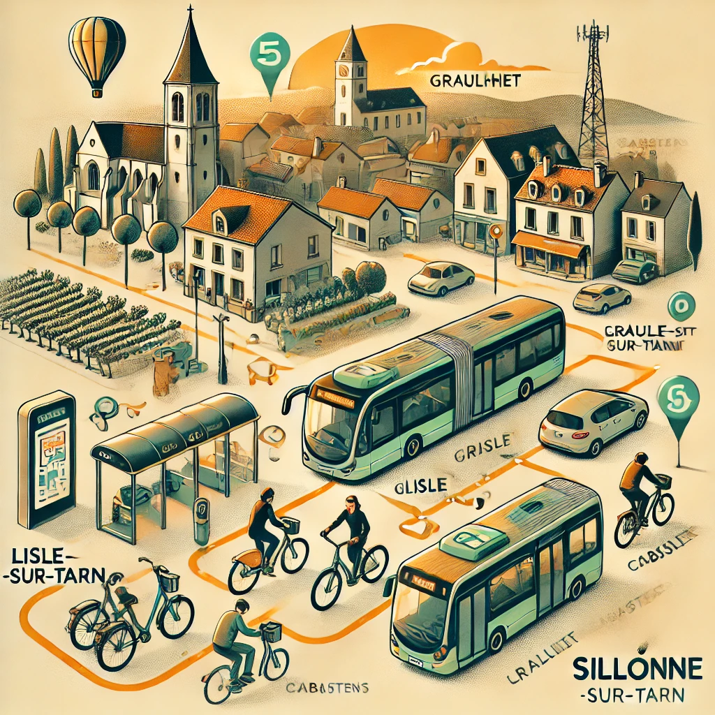 Nouveau réseau de transport "Sillonne" dans l'ouest du Tarn